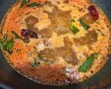 A picture of step 3 of Jau or Bajri Flour Khichu.