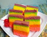 Foto langkah ke 4 dari resep Steamed Rainbow Cake.