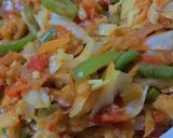 A picture of step 10 of Moi moi and vegetable Sauce.