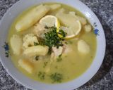 صورة لخطوة 2 من وصفة 👌شطيطحة بطاطا بالدجاج مرقة بيضاء تشهي 😋