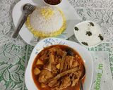 عکس مرحله 4 از دستور خورشت کنگر با مرغ
