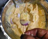 A picture of step 3 of Paneer tikka (dry).