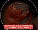 A picture of step 3 of Chilli Chicken.