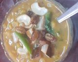 A picture of step 8 of Cholar dal.