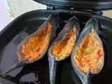 Ikan bakar kembong isi tengah