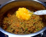 A picture of step 6 of Quinoa pulao.