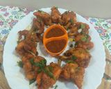 A picture of step 6 of Lollipops with schezwan sauce.