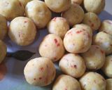 A picture of step 8 of Yam balls.