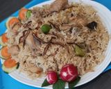 A picture of step 18 of Yakhni Pulao.