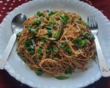 A picture of step 7 of Veg hakka noodles.