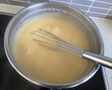 A picture of step 2 of Eggless Strawberry Custard.