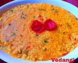 A picture of step 3 of Pavbhaji Khichdi (No onion & No garlic).