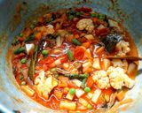 A picture of step 8 of Vegetable Brinji rice.