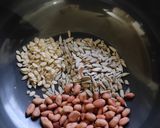 A picture of step 1 of Protein rich roasted sunflower seeds laddu.