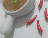 A picture of step 6 of Chicken corn soup.