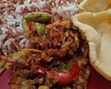 Foto langkah ke 4 dari resep Teri Pete daun melinjo Balado.