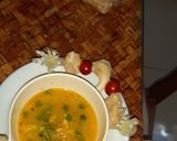 A picture of step 1 of Oyester Mushroom soup.