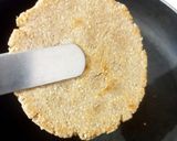 A picture of step 7 of Bhakhari (flat bread).
