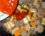 Foto langkah ke 3 dari resep Capcay Sayur Tahu dan Bakso.