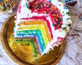 صورة لخطوة 15 من وصفة تورتة قوس قزح 🌈