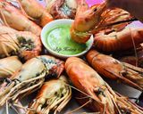 Hình bước làm 1 của món Tôm Hấp Nước Dừa🦐🦐🦐