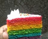 Foto langkah ke 7 dari resep Rainbow cake.