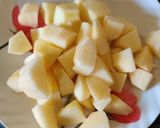 A picture of step 1 of Caramelised Apple Pudding.