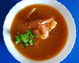 A picture of step 11 of Seafood carrot soup.