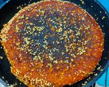 A picture of step 11 of Handvo traditional style.