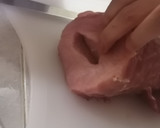 Foto del paso 2 de la receta: Lomo de cerdo sellado y relleno con arroz a la jardinera