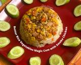 Cara Membuat Butter Rice Vegetables Magic Com with Smoke Chicken 7