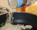 Foto del passaggio 5 della ricetta Risotto con Aragasta e Carpaccio di Salmone Selvaggio