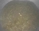 A picture of step 2 of Kibda (Egyptian liver sauce) and French fries.