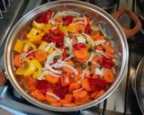 A picture of step 5 of Rabbit escabeche.