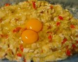 Foto del paso 6 de la receta Mini hamburguesas de pechuga de pollo, patata y pimientos