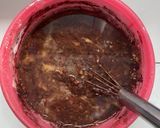 Foto langkah ke 4 dari resep Brownies Pisang Keju (Takaran sendok Tanpa Mikser).