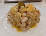 Foto del paso 9 de la receta: Ensalada de alubias de bote, daikon y huevo cocido
