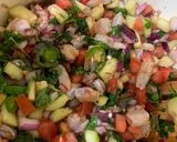 A picture of step 3 of Shrimp Ceviche Tostadas.