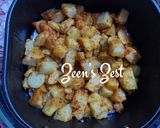 A picture of step 2 of Air Fryer Sweet Potato/Shakarkandi Chaat.