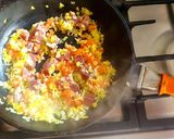 Foto del paso 2 de la receta: Guiso de arroz, arvejas y jamón crudo 👨‍🍳👨‍🍳