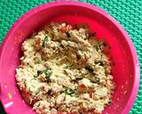 Foto langkah ke 5 dari resep Pepes Tahu & Teri.