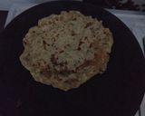 A picture of step 3 of Singhara atta ka cheela.