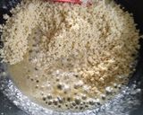 A picture of step 1 of Cashew Rose Patra.