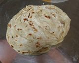 A picture of step 5 of Kerala porotta.