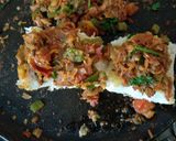 A picture of step 4 of Cheese masala pav.