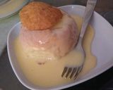 Túróval töltött zsemle, vanília öntettel recept fázis 6 fotója