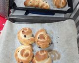 Foto del paso 7 de la receta Trenzas y caracolas de pan dulce con pepitas de chocolate 🎄