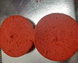 A picture of step 1 of Red velvet cake.