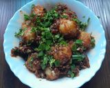 A picture of step 7 of Honey chilli Baby potato starter.