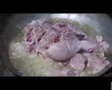 A picture of step 1 of Afghani style chicken karahi.